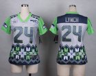 2015 Super Bowl XLIX Women Nike Seattle Seahawks #24 marshawn lynch jerseys(Style Noble Fashion)