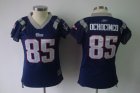 2010 Women's Field Flirt Fashion nfl new england patriots #85 chad ochocinco blue