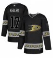 Mens Adidas Anaheim Ducks #17 Ryan Kesler Premier Black Team Logo Fashion NHL Jersey