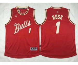 nba chicago bulls #1 rose red[2015 Christmas edition]