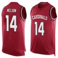 Nike Arizona Cardinals #14 J.J. Nelson Red Team Color Men's Stitched NFL Limited Tank Top Jersey