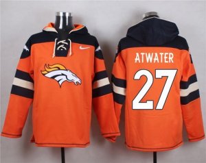 Nike Denver Broncos #27 Steve Atwater Orange Player Pullover Hoodie