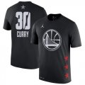 Warriors #30 Stephen Curry Black 2019 NBA All-Star Game Men's T-Shirt