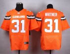 Nike Cleveland Browns #31 Donte Whitner Orange jerseys(Elite)