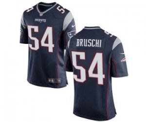 Mens Nike New England Patriots #54 Tedy Bruschi Game Navy Blue Team Color NFL Jersey