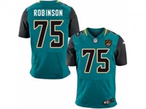 Mens Nike Jacksonville Jaguars #75 Cam Robinson Elite Teal Green Team Color NFL Jersey