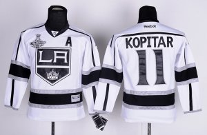 youth nhl los angeles kings #11 kopitar white 2012 stanley cup champions]