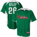 mlb Philadelphia Phillies #26 UTLEY GREEN Personalized 2011 St. Patrick's Day Cool Base BP