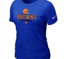 Women Cleveland Browns Blue T-Shirt