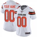 Womens Nike Cleveland Browns Customized White Vapor Untouchable Limited Player NFL Jersey