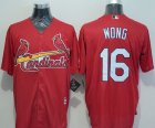 St.Louis Cardinals #16 Kolten Wong Red New Cool Base Stitched MLB Jersey