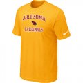 Arizona Cardinals Heart & Soul T-Shirt Yellow