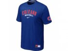 Nike Chicago Cubs Blue Short Sleeve Practice T-Shirt