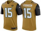 Men Jacksonville Jaguars #15 Allen Robinson Gold Color Rush Legend Jersey