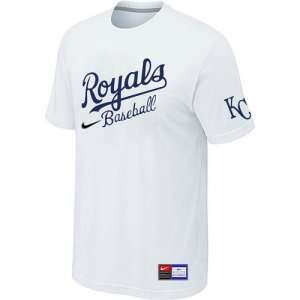 MLB Kansas City Royals White Nike Short Sleeve Practice T-Shirt