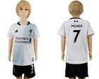 2017-18 Liverpool 7 MILNER Away Youth Soccer Jersey