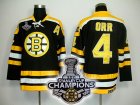 nhl boston bruins #4 orr black[2011 stanley cup champions]