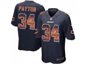 Nike Chicago Bears #34 Walter Payton Navy Blue Team Color Mens Stitched NFL Limited Strobe Jersey