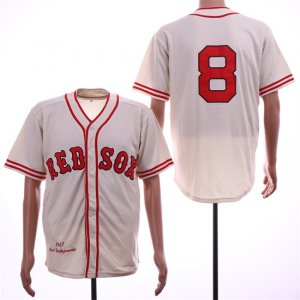 Red Sox #8 Carl Yastrzemski Cream 1967 Throwback Jersey