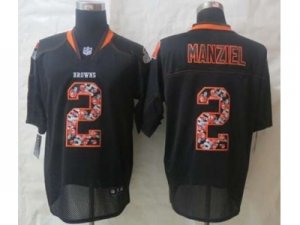 Nike jerseys cleveland browns #2 manziel black[Elite united sideline]