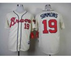 mlb jerseys atlanta braves #19 simmons