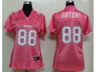 Nike Womens Dallas cowboys #88 bryant Star Pink Jerseys