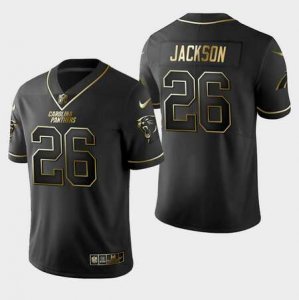 Nike Panthers #26 Donte Jackson Black Gold Vapor Untouchable Limited Jersey