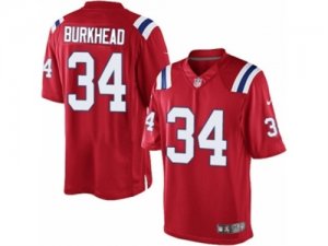 Mens Nike New England Patriots #34 Rex Burkhead Limited Red Alternate NFL Jersey