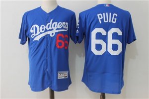 Dodgers #66 Yasiel Puig Blue Flexbase Jersey