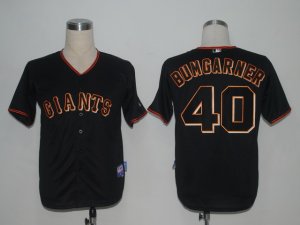 MLB San Francisco Giants 40 Bumgarner Black[Cool Base]