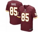 Mens Nike Washington Redskins #85 Vernon Davis Elite Burgundy Red Team Color NFL Jersey