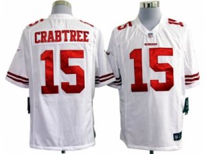 Nike nfl san francisco 49ers #15 crabtree white Game Jerseys