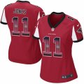 Womens Nike Atlanta Falcons #11 Julio Jones Limited Red Strobe NFL Jersey