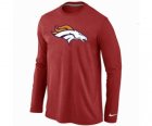 Nike Denver Broncos Logo Long Sleeve T-Shirt RED