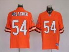 nfl chicago bears #54 urlacher orange