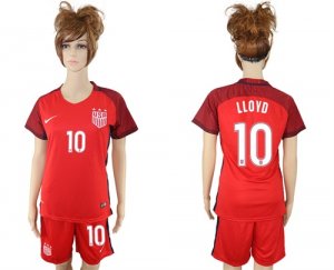 2017-18 USA 10 LLOYD Women Away Soccer Jersey