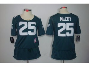 Nike Womens Philadelphia Eagles #25 LeSean McCoy green Jerseys[breast Cancer Awareness]