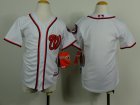 Youth mlb jerseys washington nationals blank white