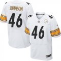 Nike Pittsburgh Steelers #46 Will Johnson white Jerseys(Elite)