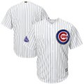 Youth Chicago Cubs White World Series Champions Gold Program Cool Base Jersey