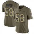 Nike Chargers #58 Uchenna Nwosu Olive Camo Salute To Service Limited Jersey