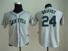 Youth mlb jerseys seattle mariners #24 griffey Grey jersey