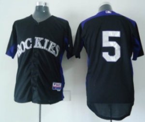 mlb Colorado Rockies #5 Gonzalez Black[2011]