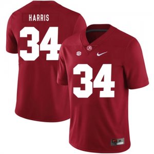 Alabama Crimson Tide #34 Damien Harris Red Nike 2018 College Football Jersey