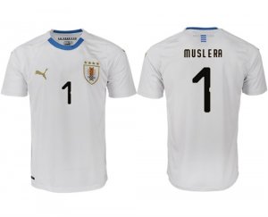 Uruguay 1 MUSLERA Away 2018 FIFA World Cup Thailand Soccer Jersey