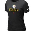 Women Pittsburgh Steelers Black T-Shirt