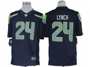 Nike NFL Seattle Seahawks #24 marshawn lynch blue Jerseys(Limited)