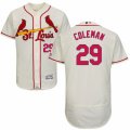 Mens Majestic St. Louis Cardinals #29 Vince Coleman Cream Flexbase Authentic Collection MLB Jersey