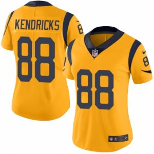 Women\'s Nike Los Angeles Rams #88 Lance Kendricks Limited Gold Rush NFL Jersey