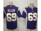 Nike NFL Minnesota Vikings #69 Jared Allen Purple Game Jerseys